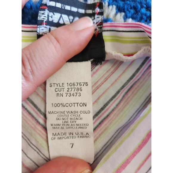 Y2k Tracy Evans Women's Striped Flowy Skirt 7 - Picture 5 of 6